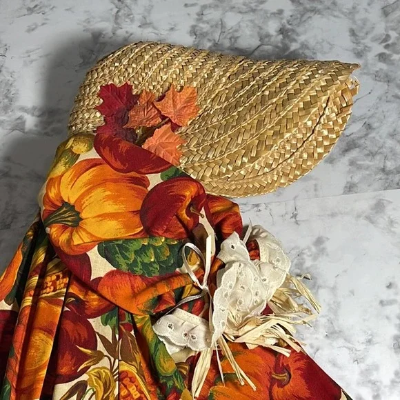 Vintage Handcrafted Holiday Country Decor Broom Dolls Set Of 2 - Picture 3 of 14